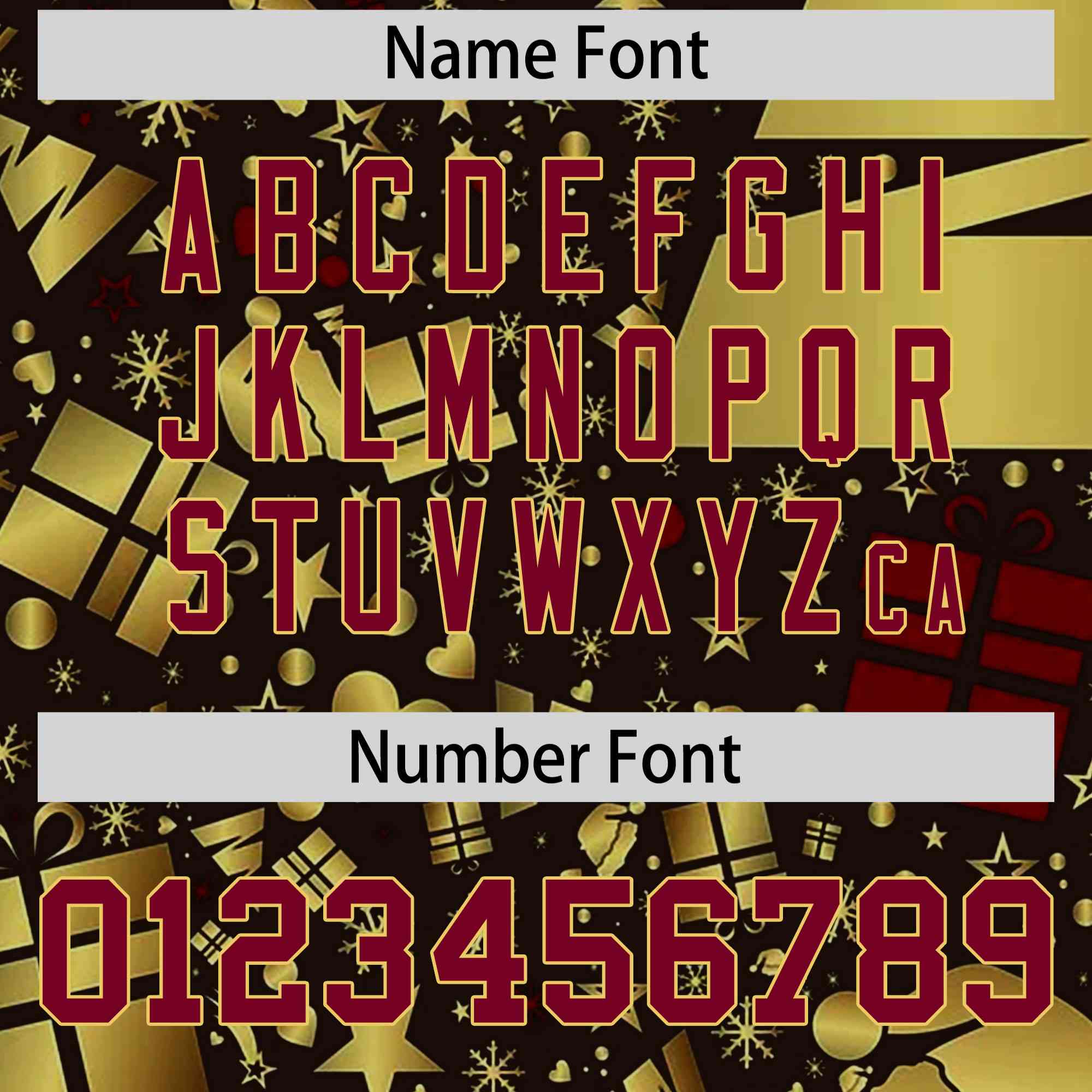 Custom Brown Crimson Christmas Graffiti Pattern Athletic Pullover Hoodie