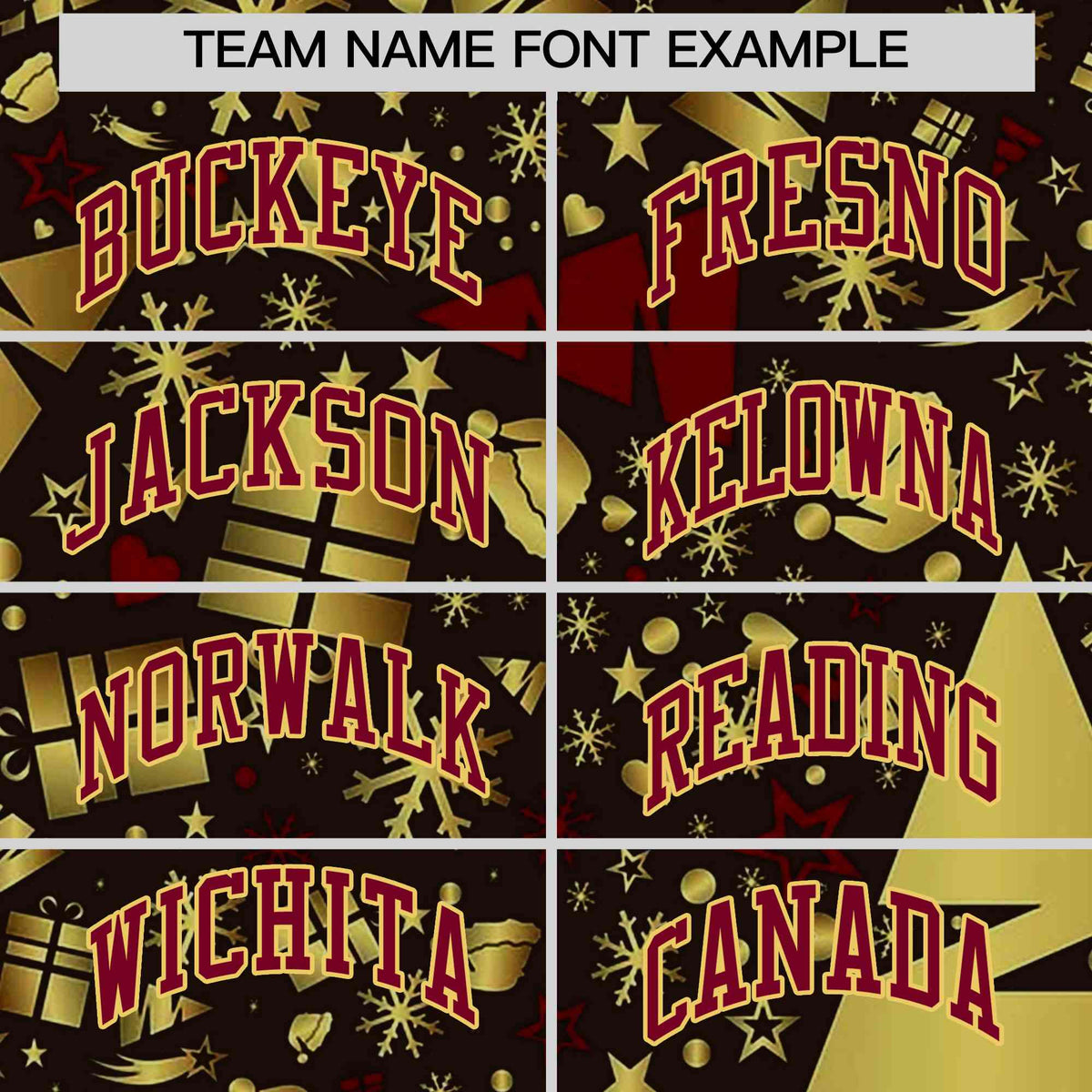 Custom Brown Crimson Christmas Graffiti Pattern Athletic Pullover Hoodie