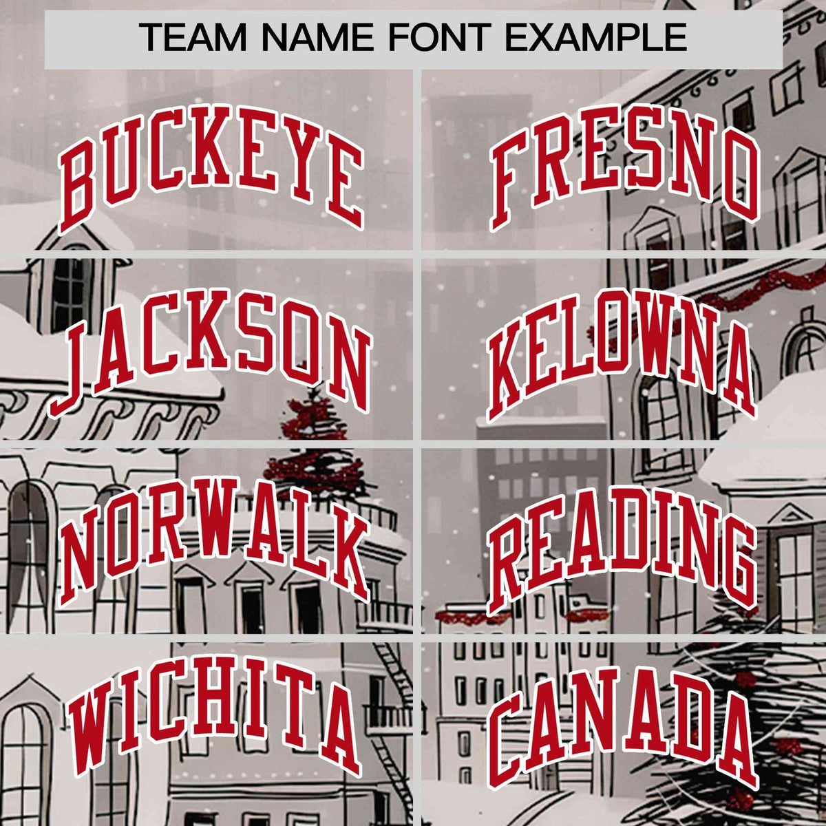 Custom White Red Christmas Graffiti Pattern Athletic Pullover Hoodie