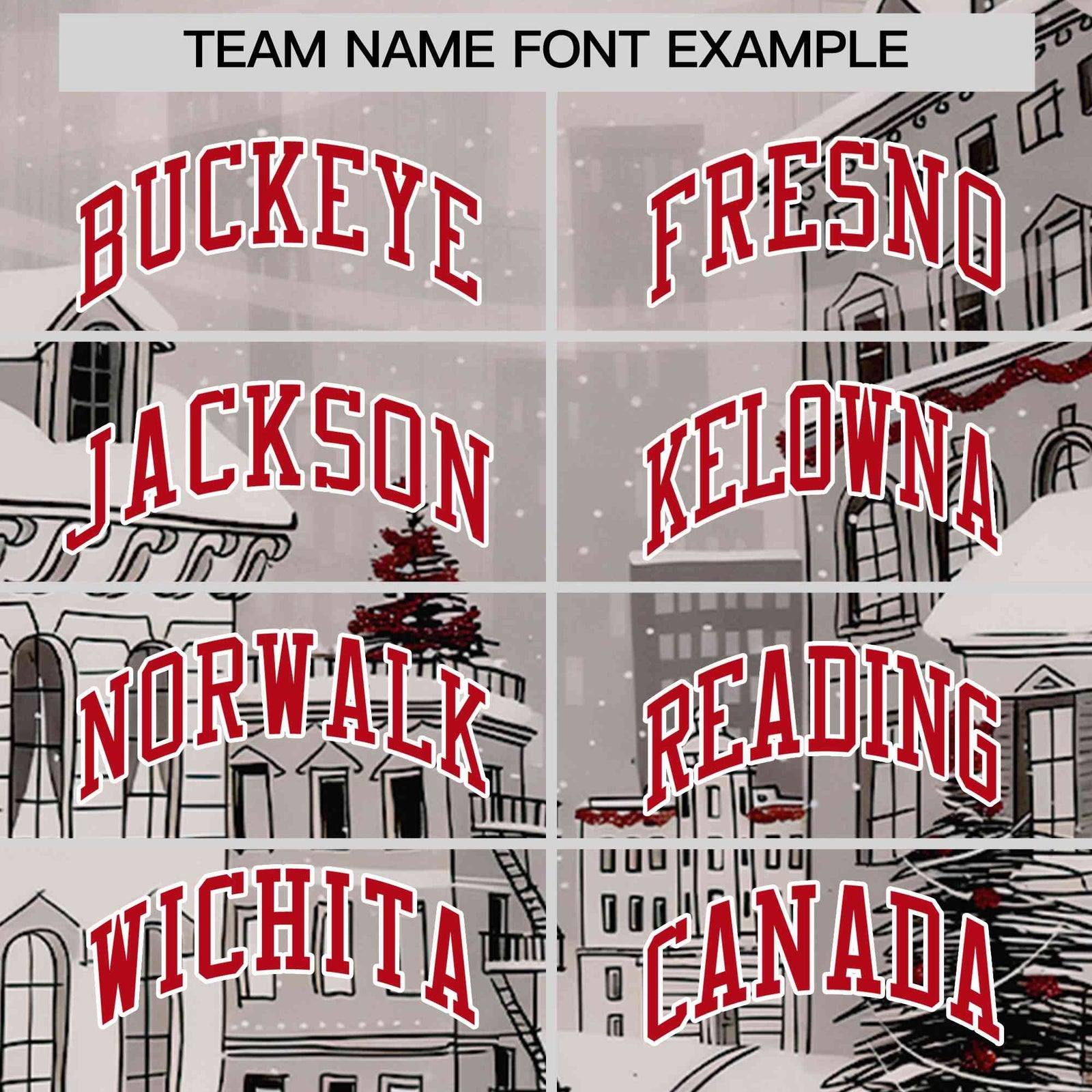 Custom White Red Christmas Graffiti Pattern Athletic Full-Zip Hoodie