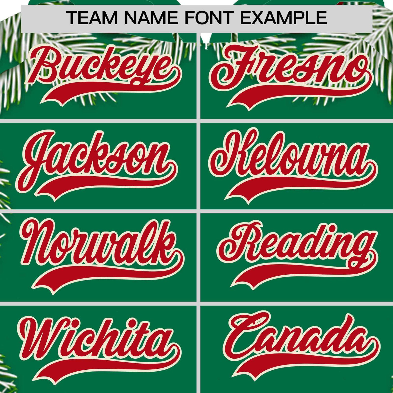 Custom Kelly Green Red Christmas Graffiti Pattern Athletic Full-Zip Hoodie