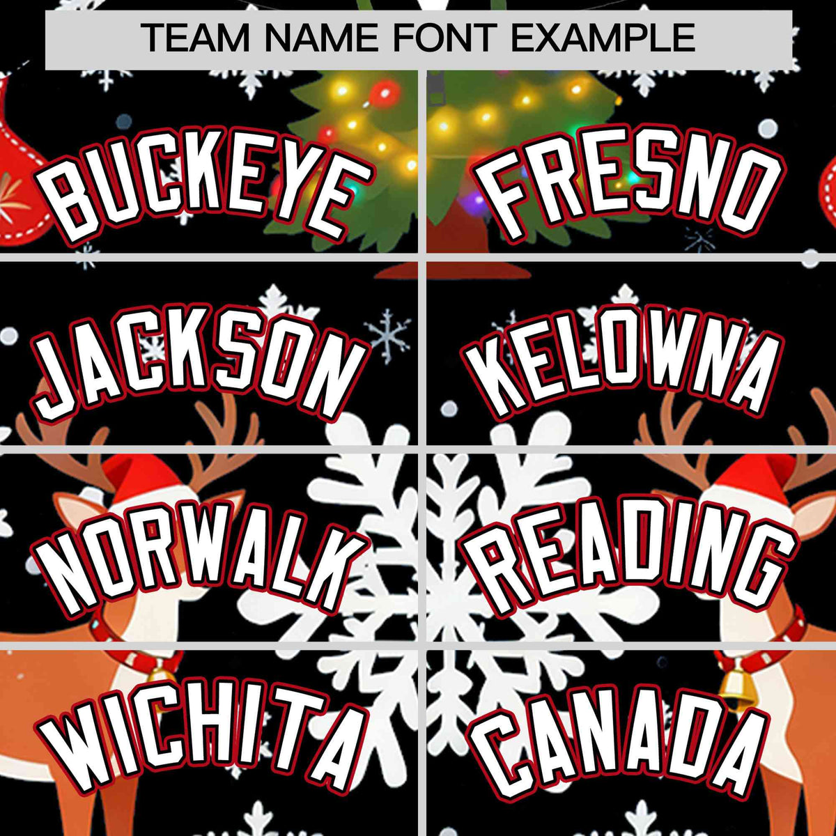 Custom Black White Christmas Graffiti Pattern Athletic Full-Zip Hoodie