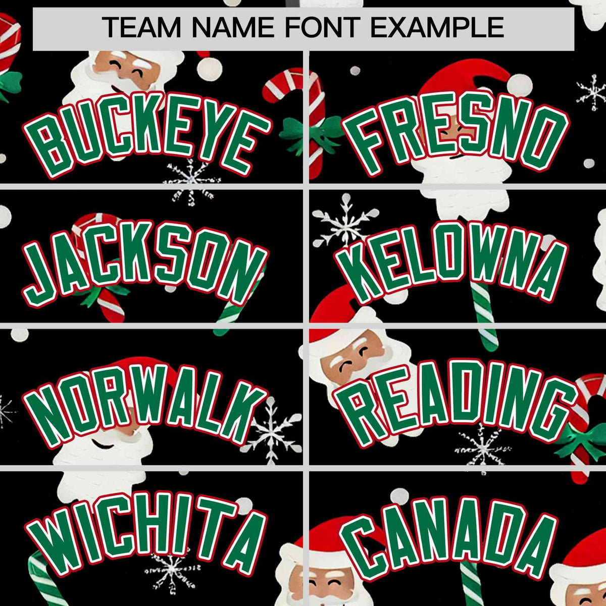 Custom Black Kelly Green Christmas Graffiti Pattern Athletic Full-Zip Hoodie