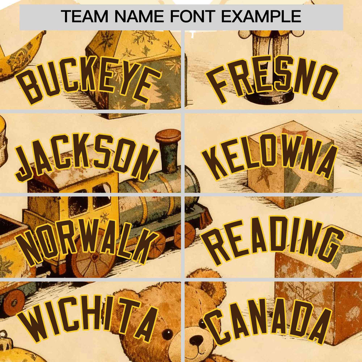 Custom Cream Light Brown Christmas Graffiti Pattern Athletic Full-Zip Hoodie