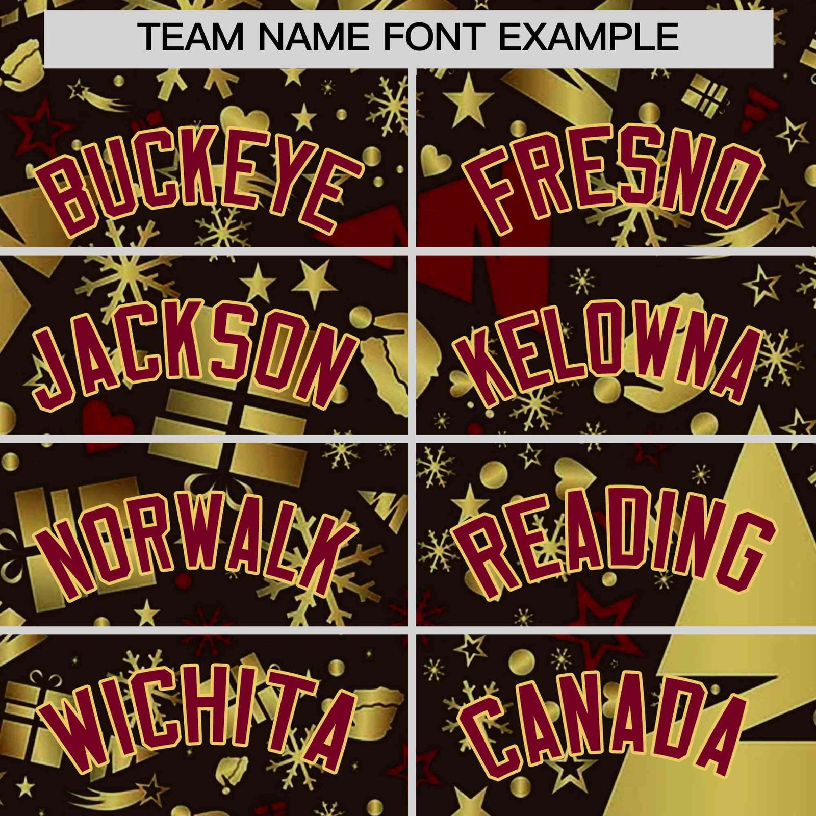 Custom Brown Crimson Christmas Graffiti Pattern Athletic Pullover Hoodie