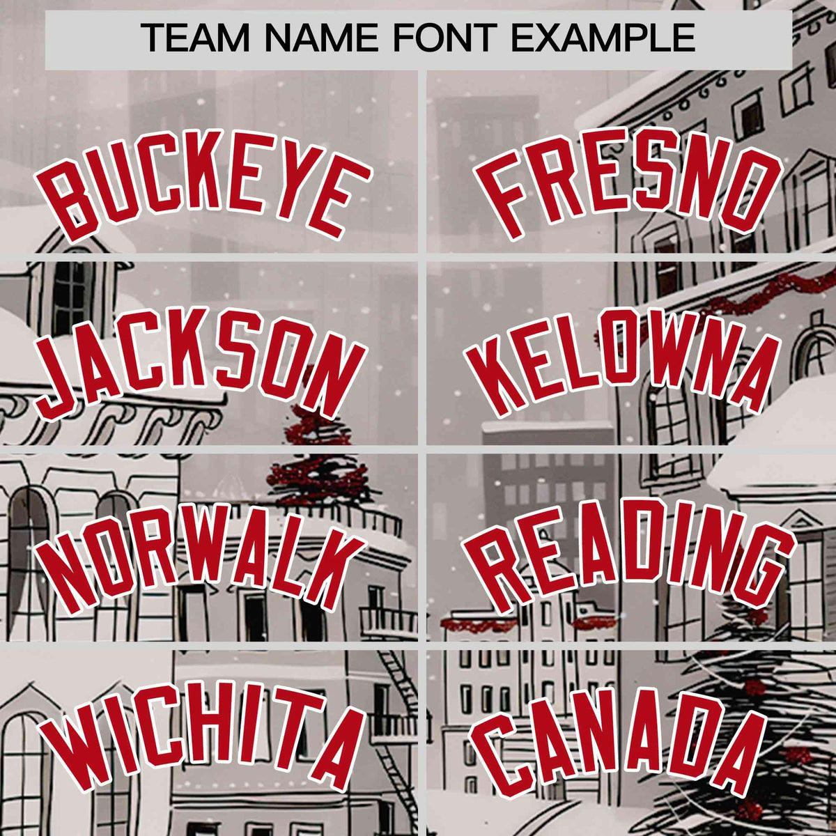 Custom White Red Christmas Graffiti Pattern Athletic Full-Zip Hoodie