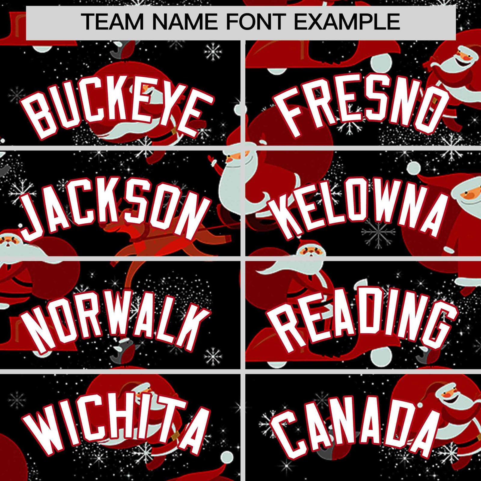 Custom Black Red Christmas Graffiti Pattern Athletic Full-Zip Hoodie