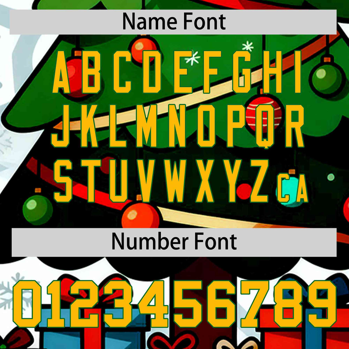 Custom Kelly Green Gold Christmas Graffiti Pattern Athletic Pullover Hoodie| KXKSHOP