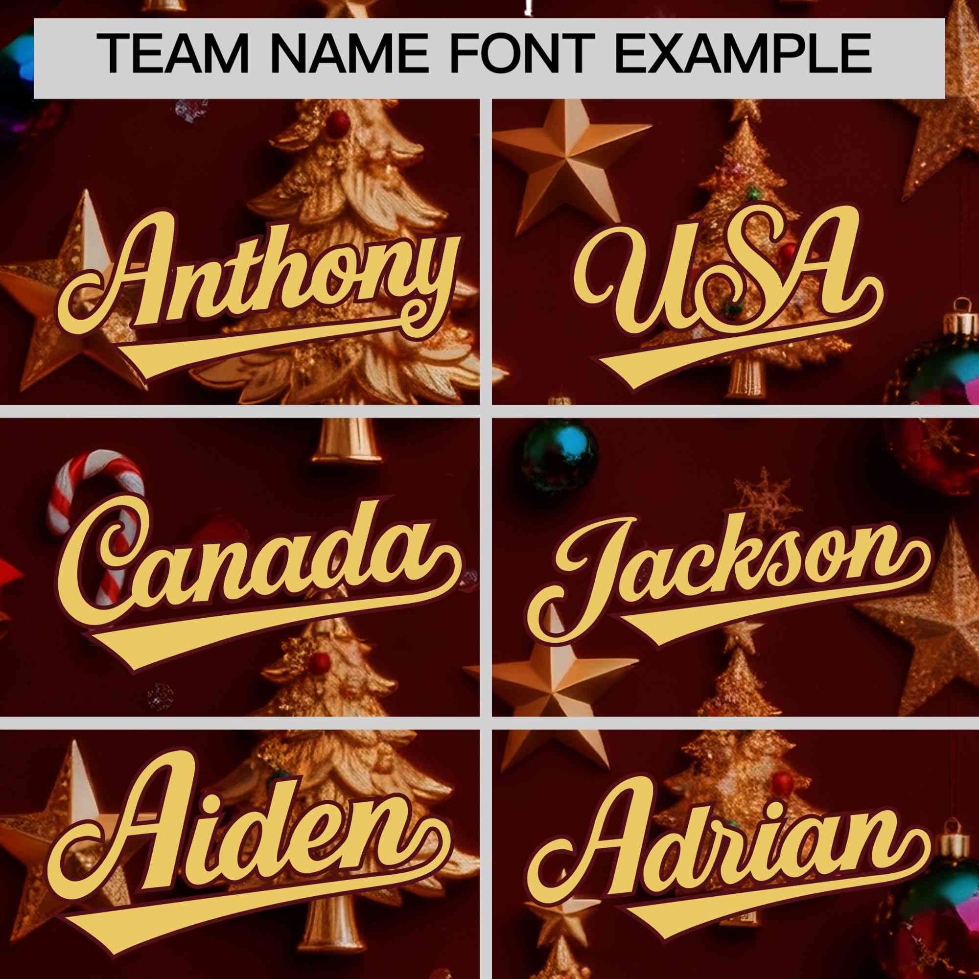 Custom Burgundy Khaki Christmas Graffiti Pattern Athletic Pullover Hoodie| KXKSHOP