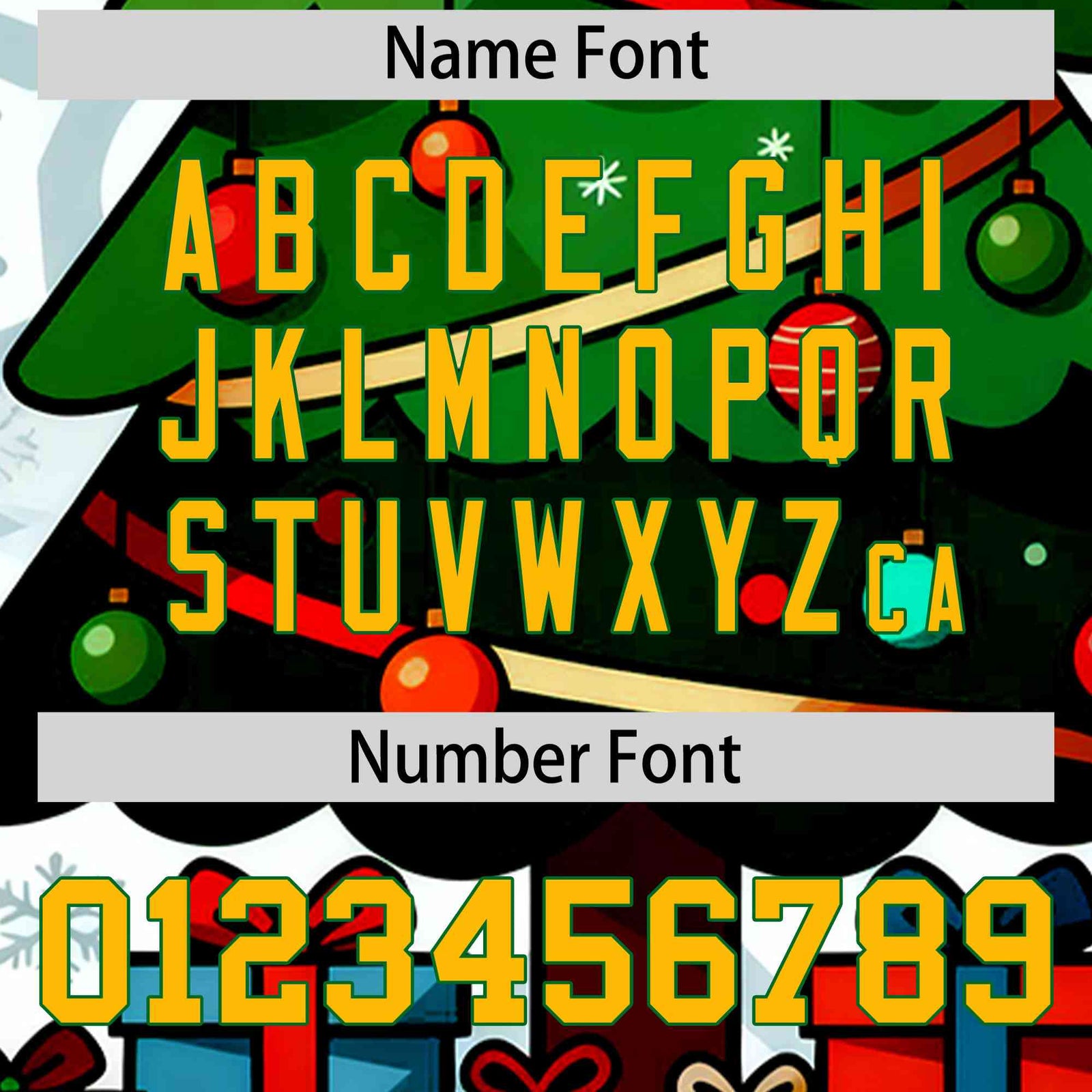 Custom Kelly Green Gold Christmas Graffiti Pattern Athletic Full-Zip Hoodie