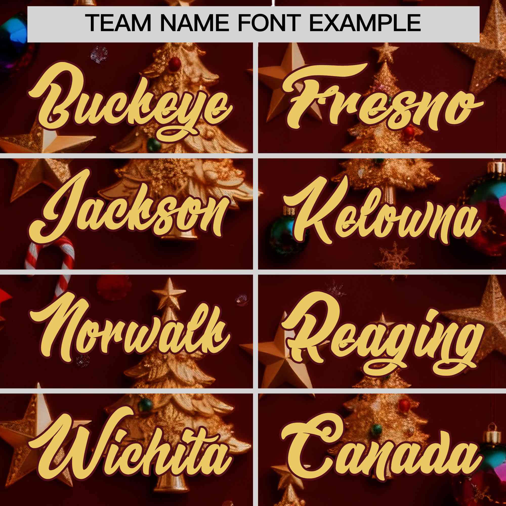 Custom Burgundy Khaki Christmas Graffiti Pattern Athletic Pullover Hoodie