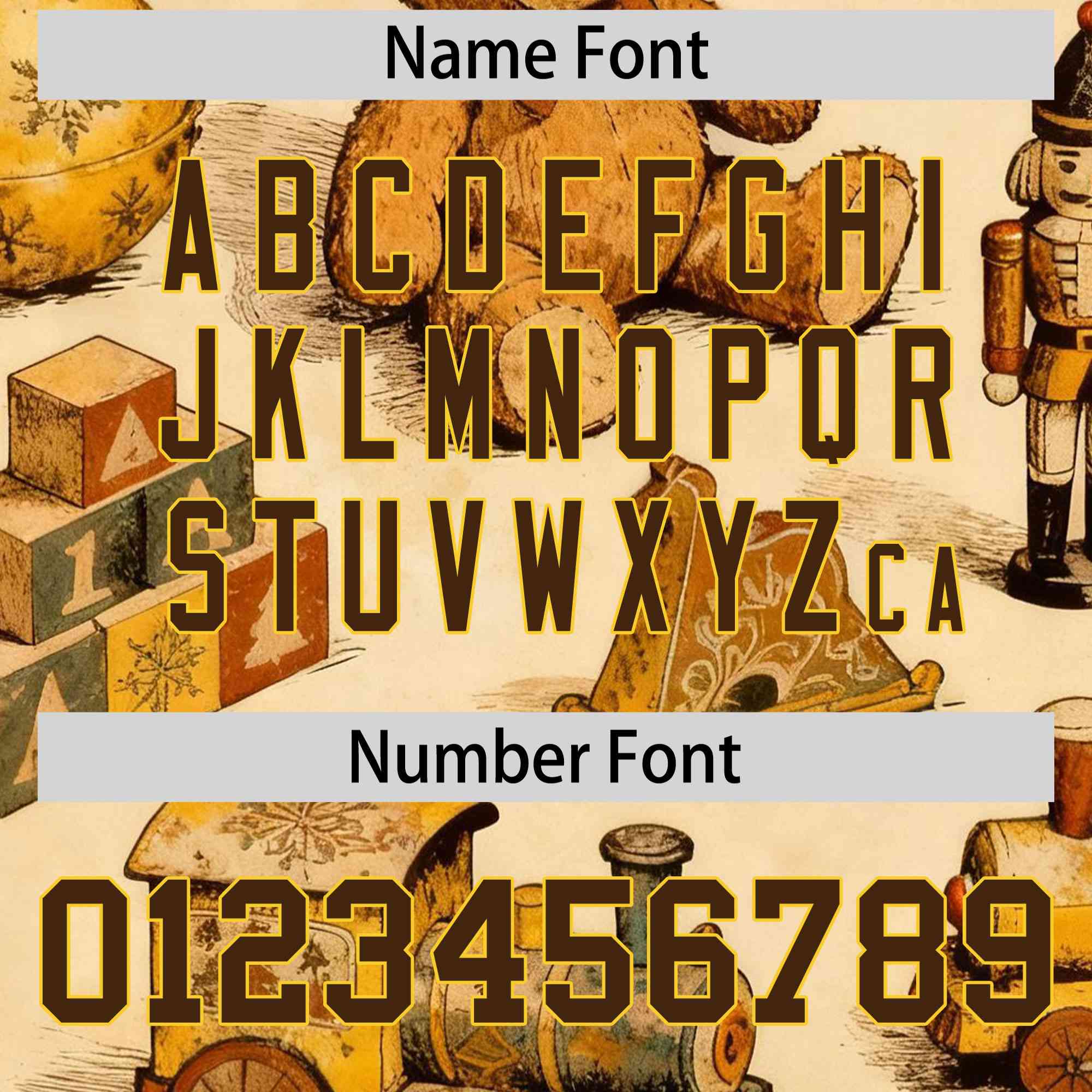 Custom Cream Light Brown Christmas Graffiti Pattern Athletic Pullover Hoodie