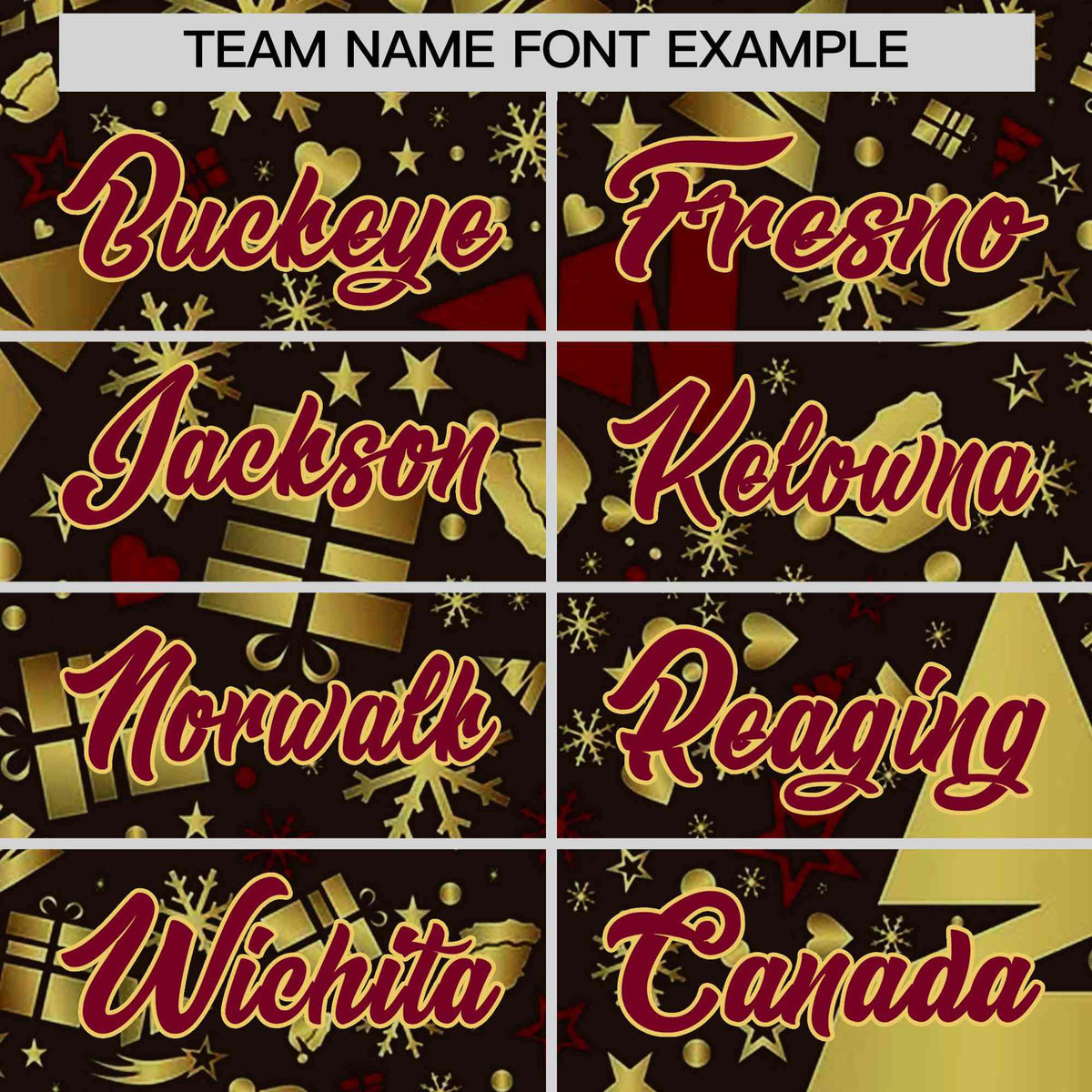 Custom Brown Crimson Christmas Graffiti Pattern Athletic Pullover Hoodie