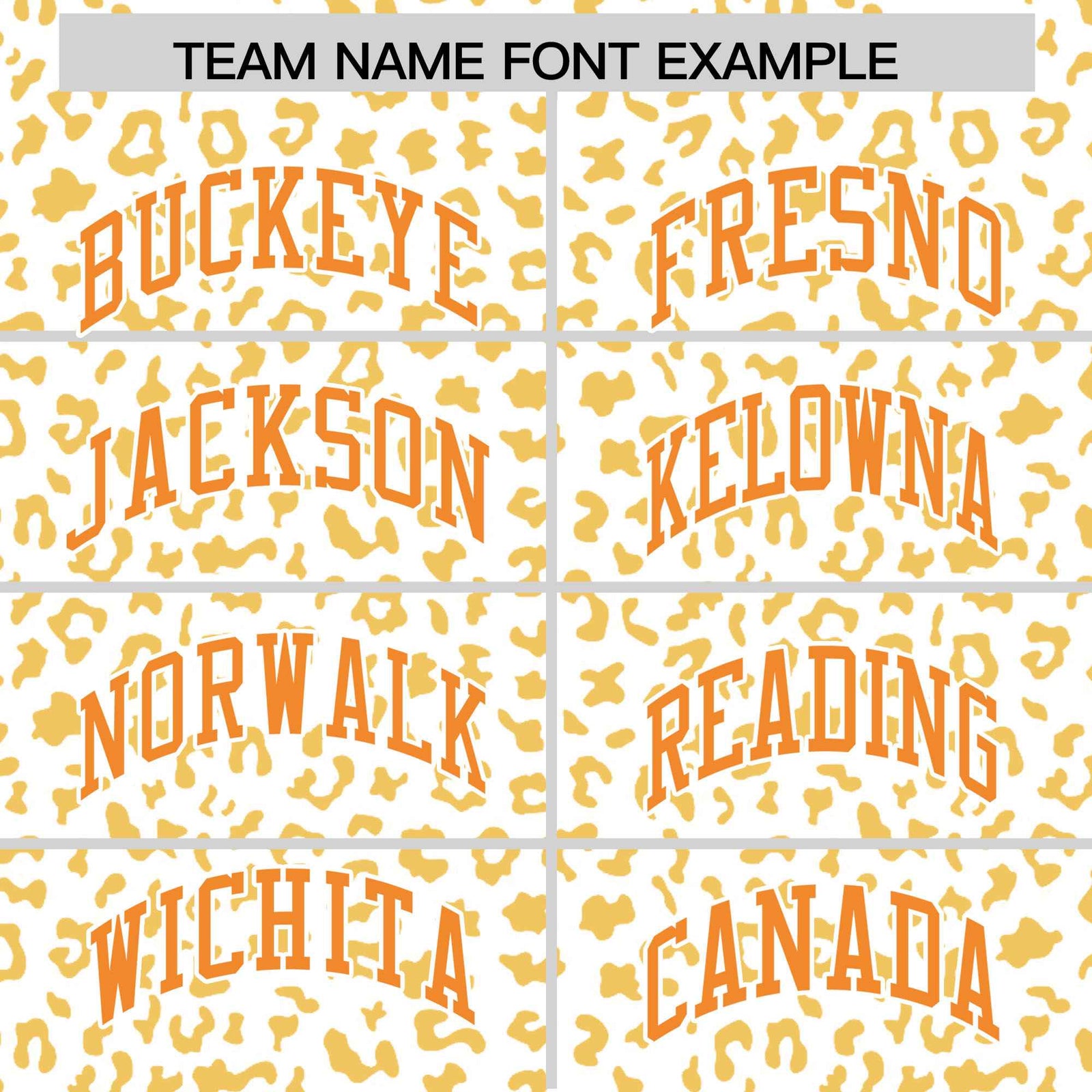 Custom White Orange Varsity Full-Zip Letterman Leopard Print Hoodie Jacket