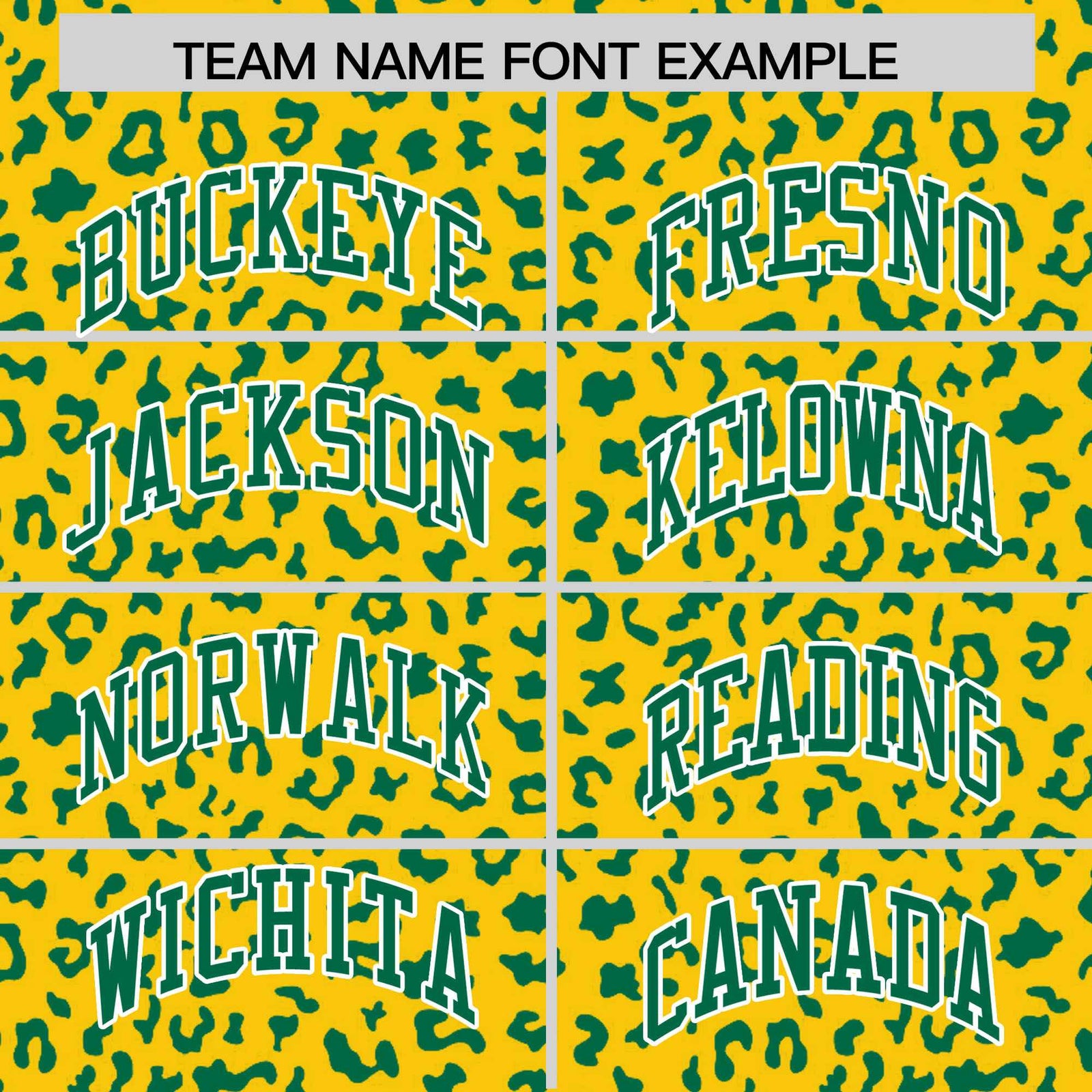 Custom Gold Kelly Green Varsity Full-Zip Letterman Leopard Print Hoodie Jacket