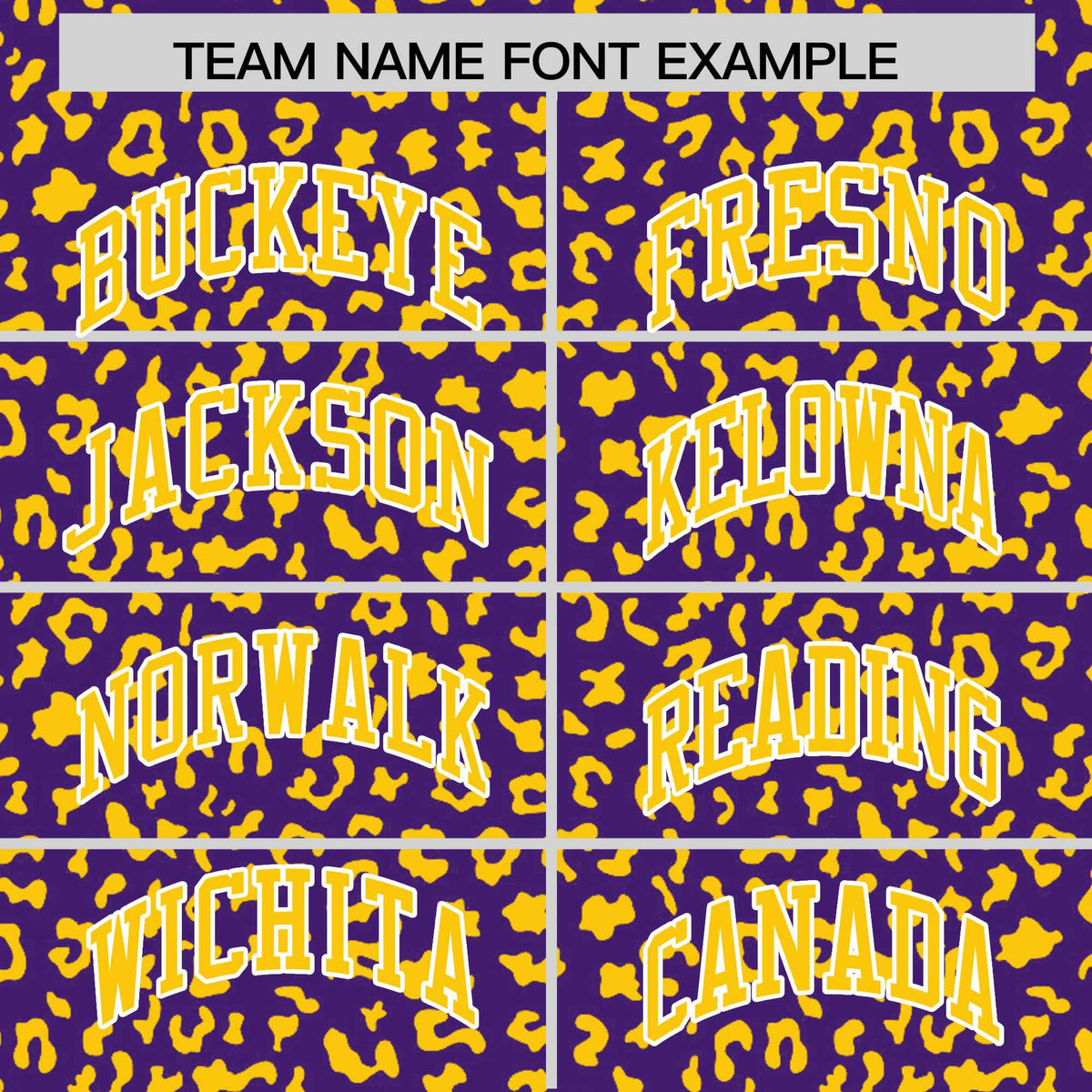 Custom Purple Gold Varsity Full-Zip Letterman Leopard Print Hoodie Jacket