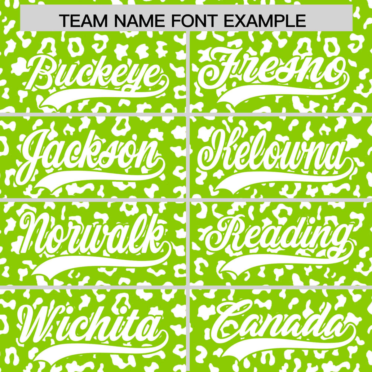 Custom Neon Green White Varsity Full-Zip Letterman Leopard Print Hoodie Jacket