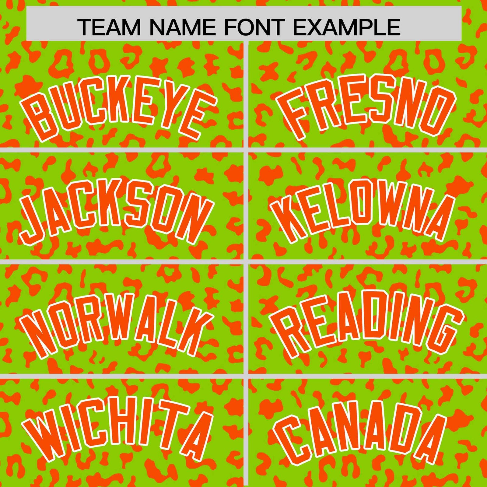 Custom Neon Green Orange Varsity Full-Zip Letterman Leopard Print Hoodie Jacket