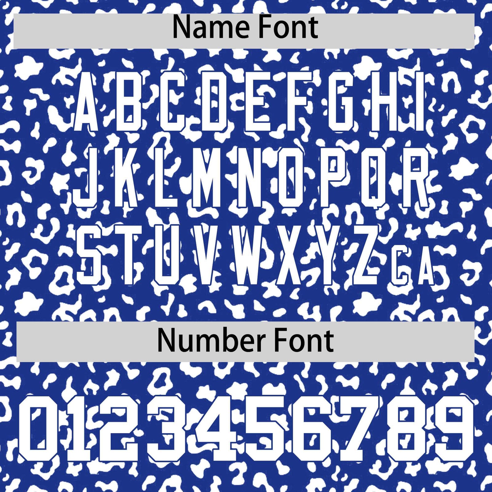 Custom Navy Black Varsity Full-Zip Letterman Leopard Print Hoodie Jacket