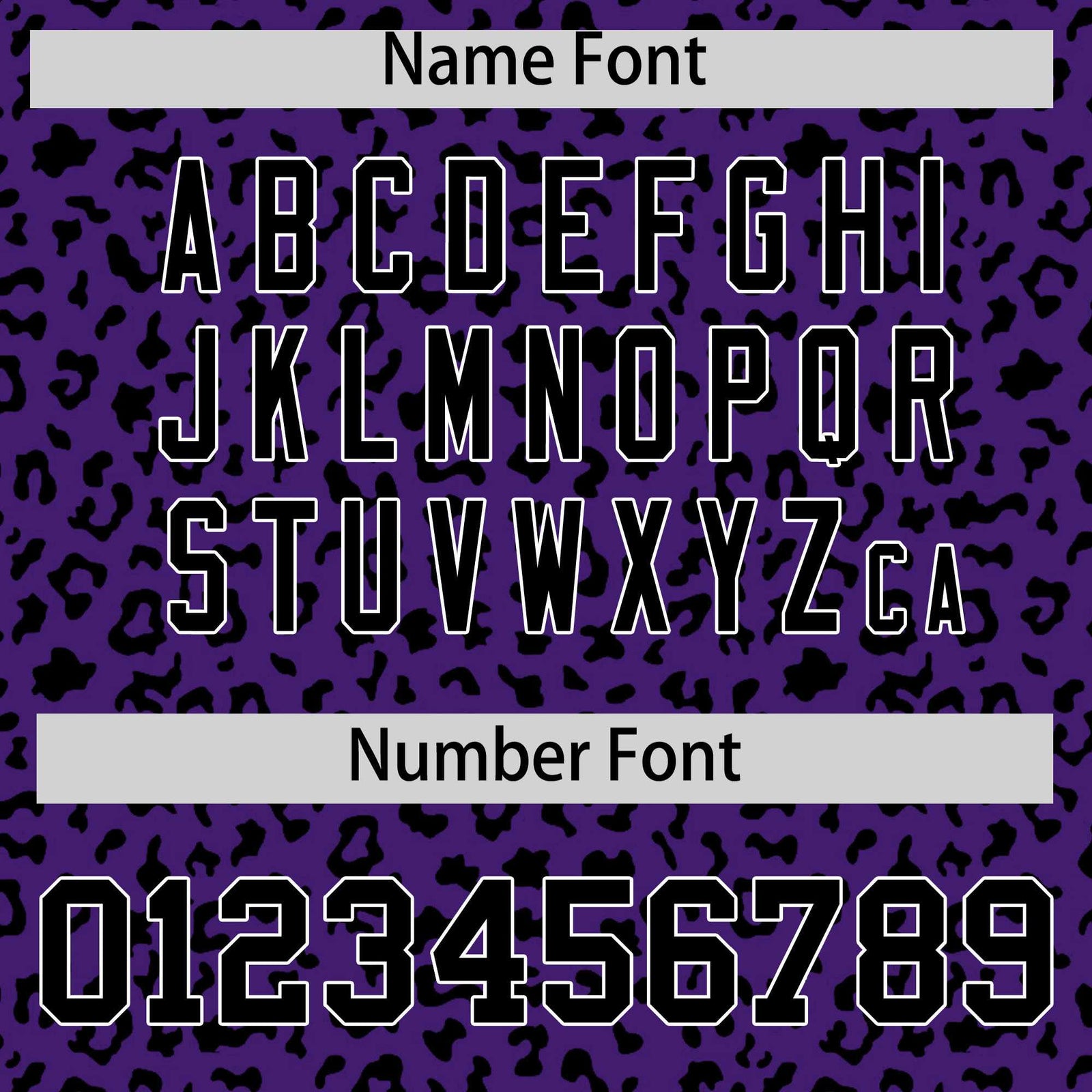 Custom Purple Black Varsity Full-Zip Letterman Leopard Print Hoodie Jacket