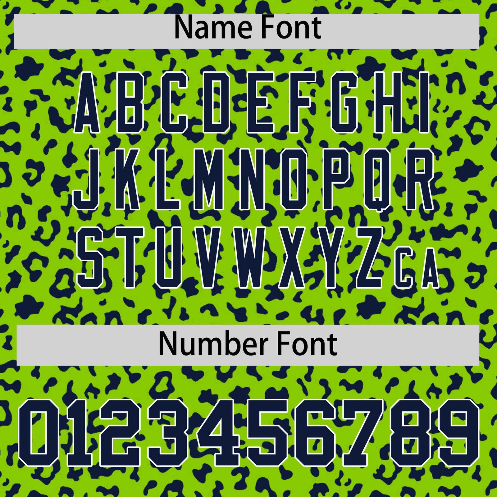 Custom White Bright Green Varsity Full-Zip Letterman Leopard Print Hoodie Jacket