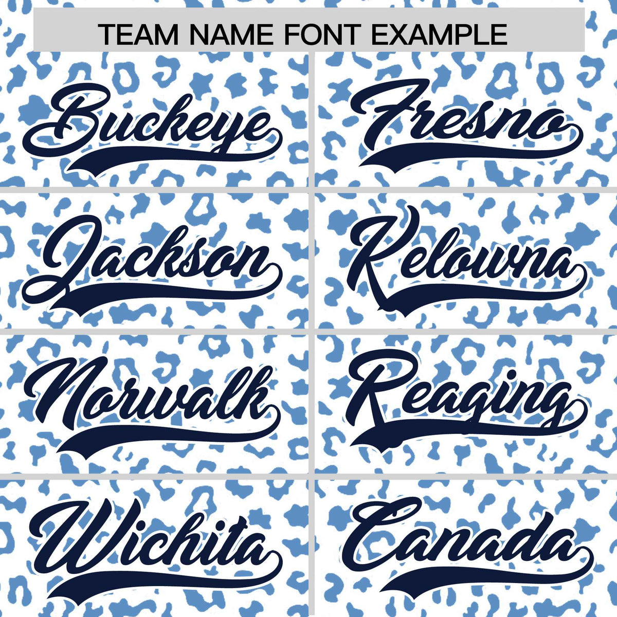 Custom White Light Blue Varsity Full-Zip Letterman Leopard Print Hoodie Jacket