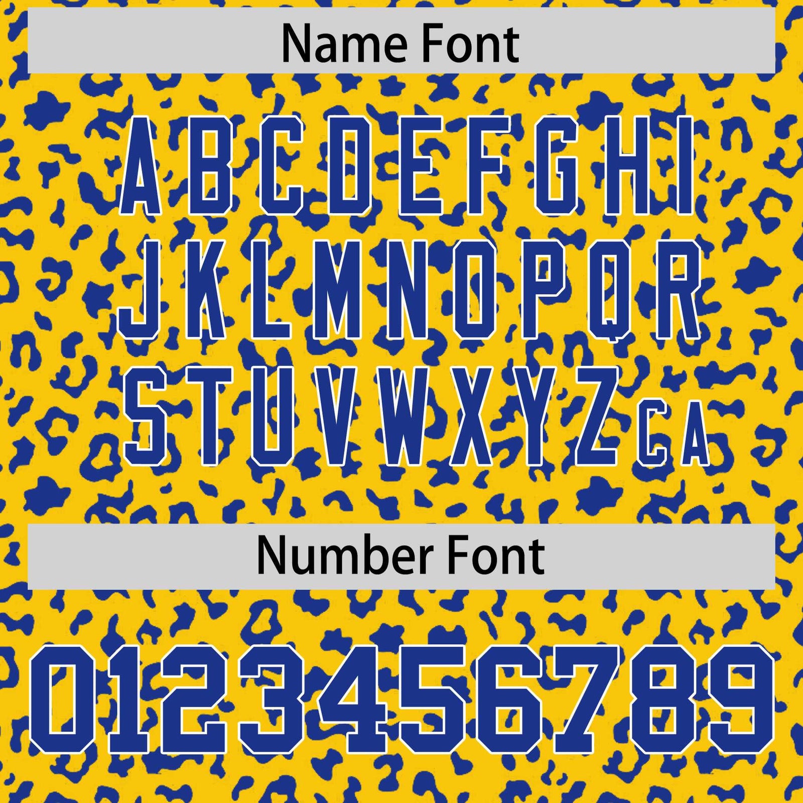 Custom Royal Black Varsity Full-Zip Letterman Leopard Print Hoodie Jacket