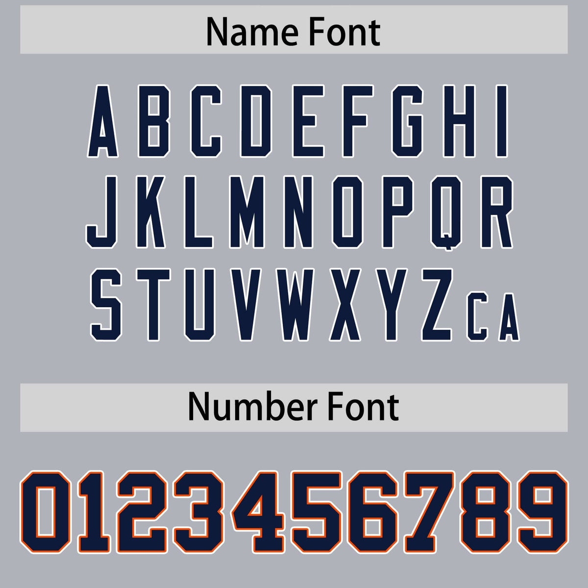 Custom Gray Navy-Orange Varsity Full-Snap Letterman Classic Hoodie Jacket