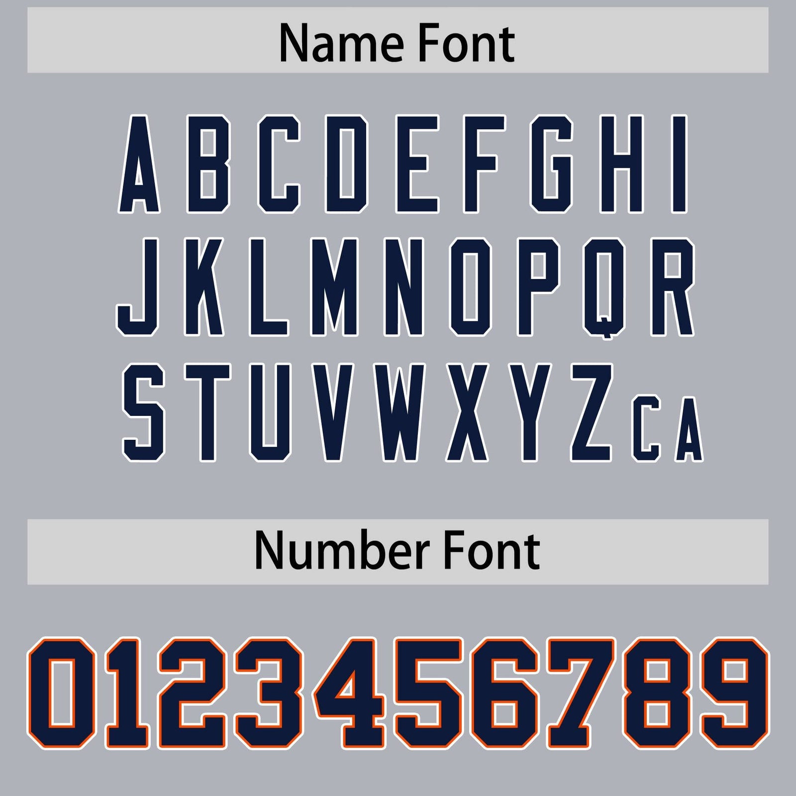 Custom Gray Navy-Orange Varsity Full-Snap Letterman Classic Hoodie Jacket