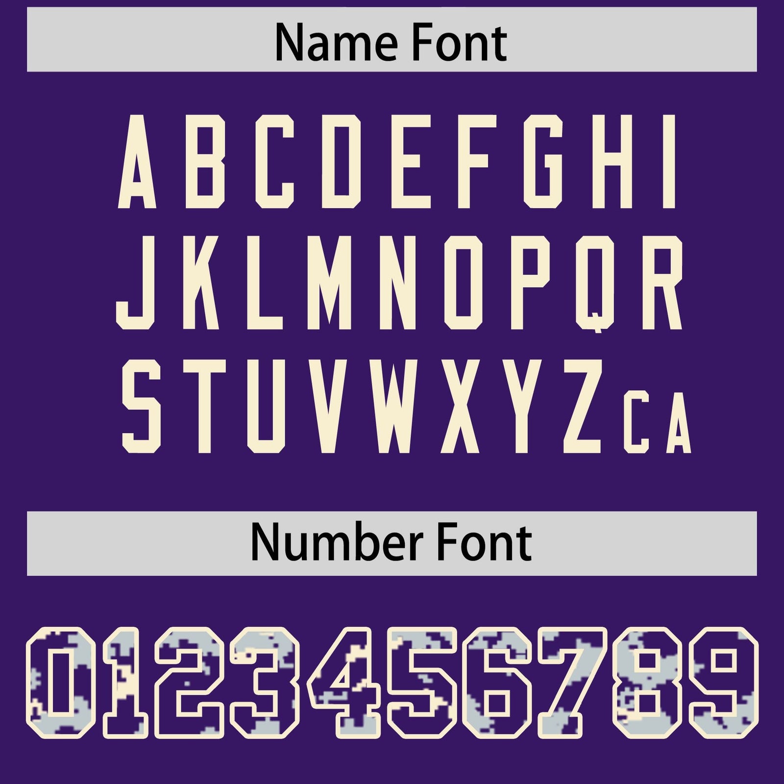 Custom Purple Silver-Cream Raglan Sleeves Varsity Full-Snap Letterman Camo Hoodie Jacket