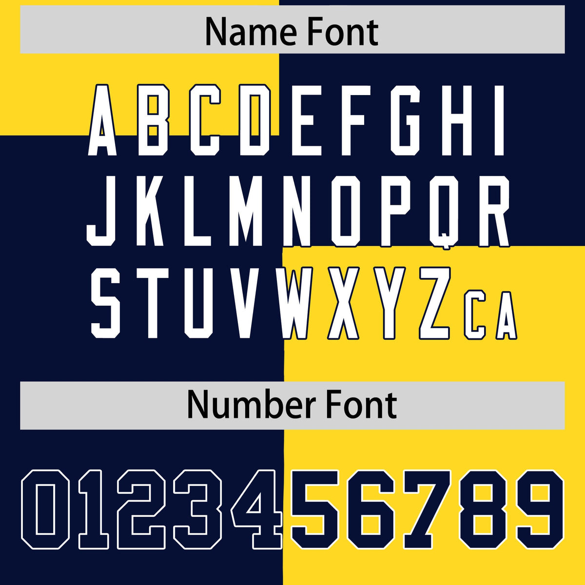 Custom Navy Gold Varsity Full-Snap Four Squares Color Block Letterman Hoodie Jacket