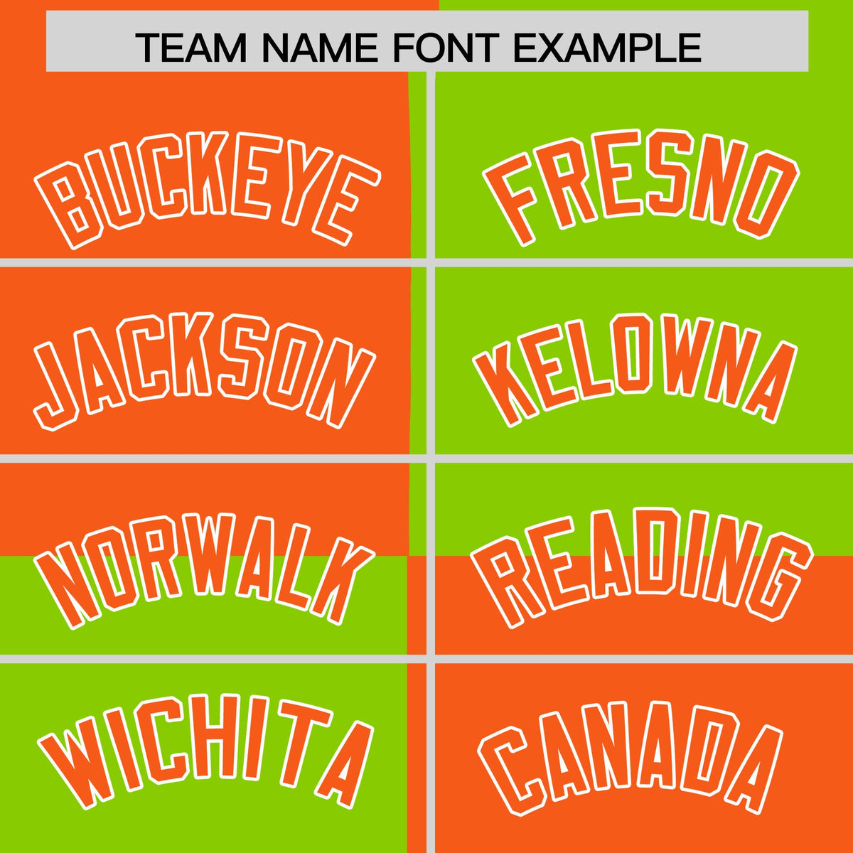 Custom Orange Neon Green Varsity Full-Snap Four Squares Color Block Letterman Hoodie Jacket