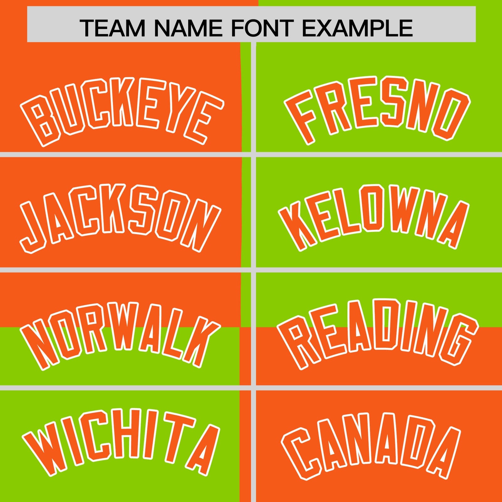 Custom Orange Neon Green Varsity Full-Snap Four Squares Color Block Letterman Hoodie Jacket