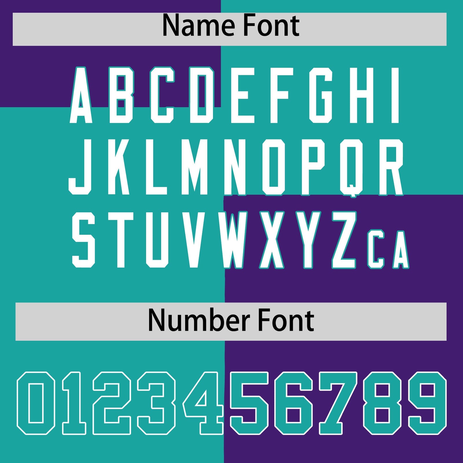 Custom Aqua Purple Varsity Full-Snap Four Squares Color Block Letterman Hoodie Jacket