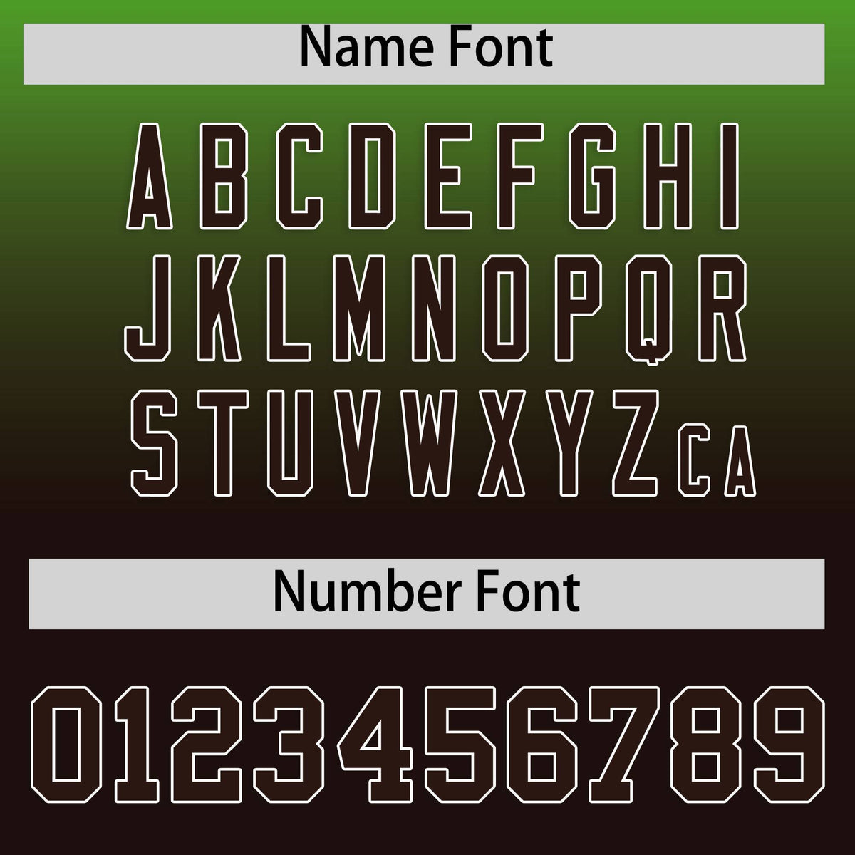 Custom Green Brown Varsity Full-Snap Letterman Gradient Hoodie Jacket