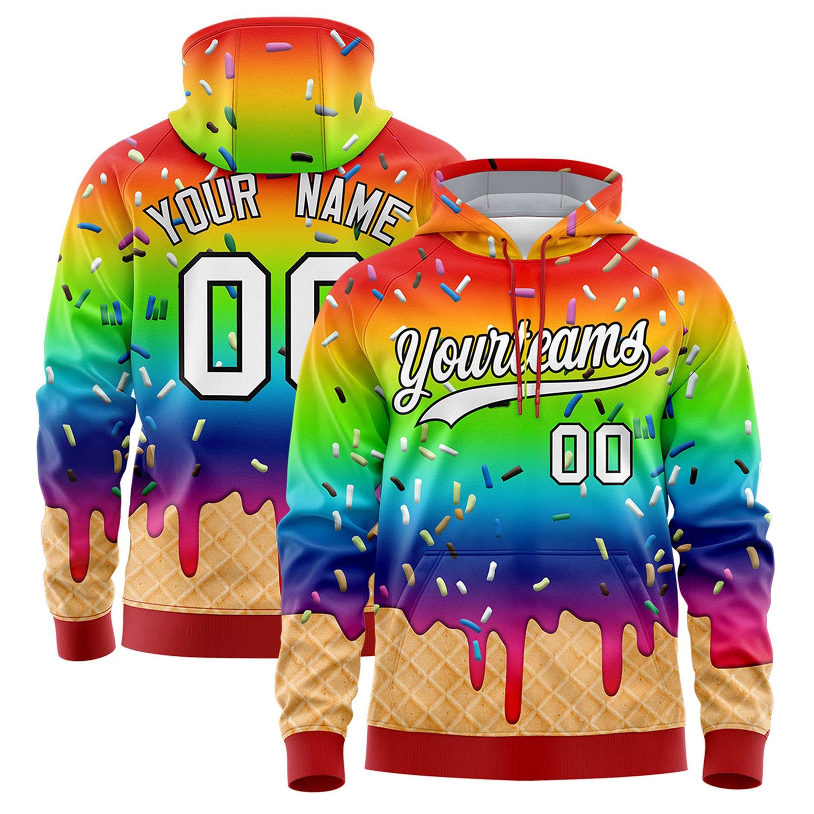 Custom Camo Graffiti Pattern Fashion Hoodie Athletic Pullover Sweatshirt