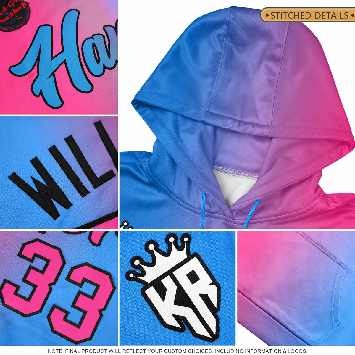 Custom Aqua Graffiti Pattern Fashion Hoodie Athletic Pullover Sweatshirt
