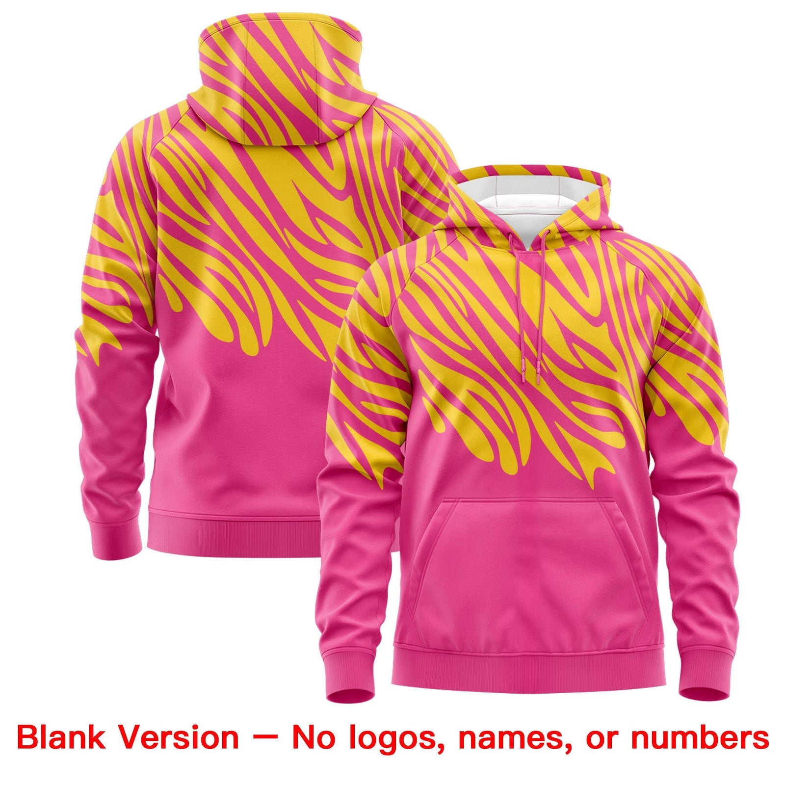 Custom Gold Pink Leopard Print Pullover Sweatshirt Hoodie| KXKSHOP