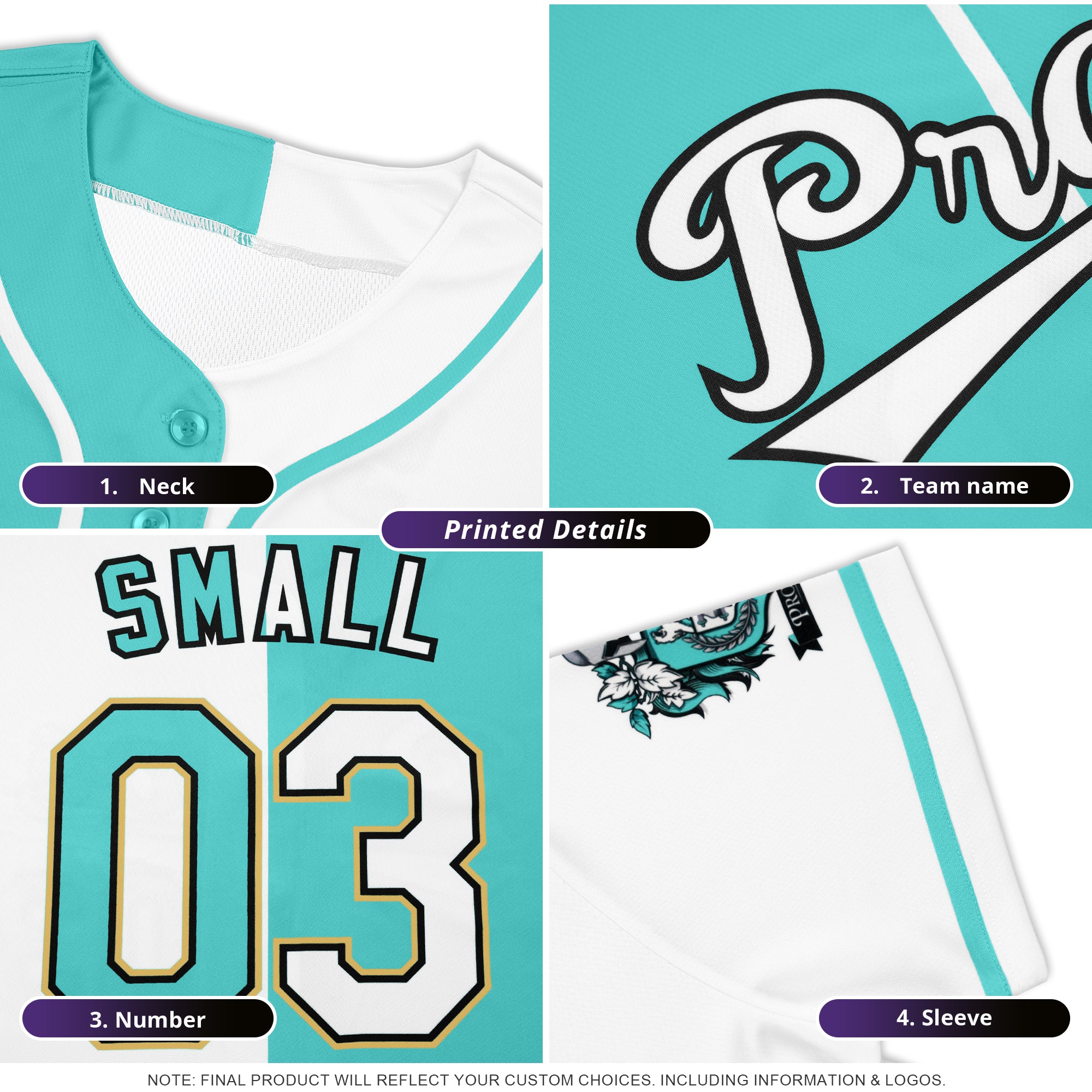 Custom Split Baseball Jersey Button Down Stitched Personalized Shirts for Adults/Boy