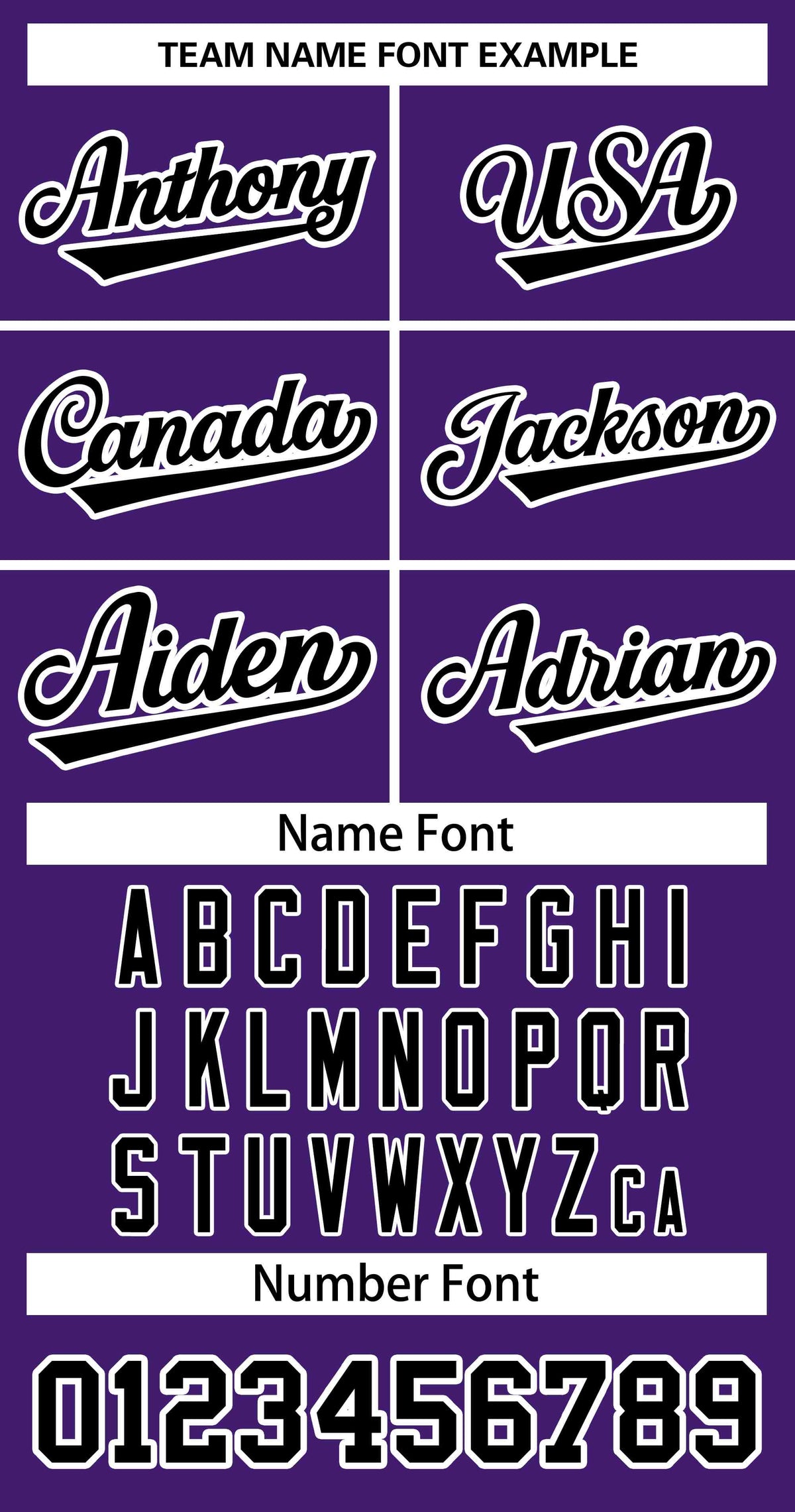 Softball Jersey Font