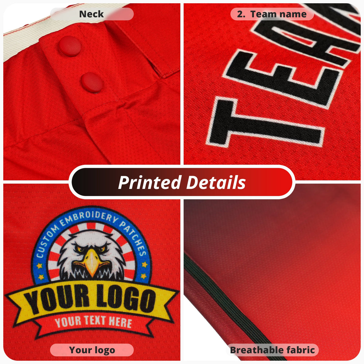 Custom White Royal White-Red Classic Fit Stretch Practice Loose-fit Baseball Pants