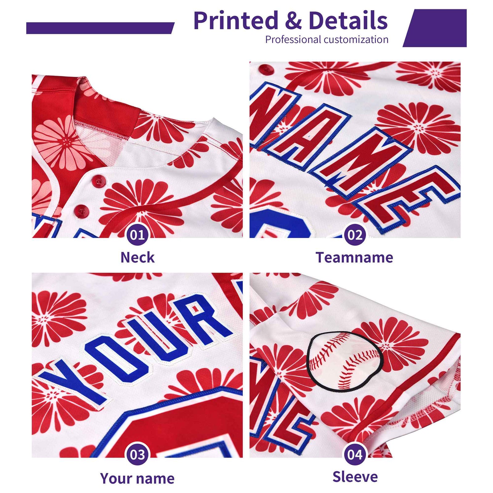 Custom Purple Tie-Dye Graffiti Pattern Authentic Baseball Jersey