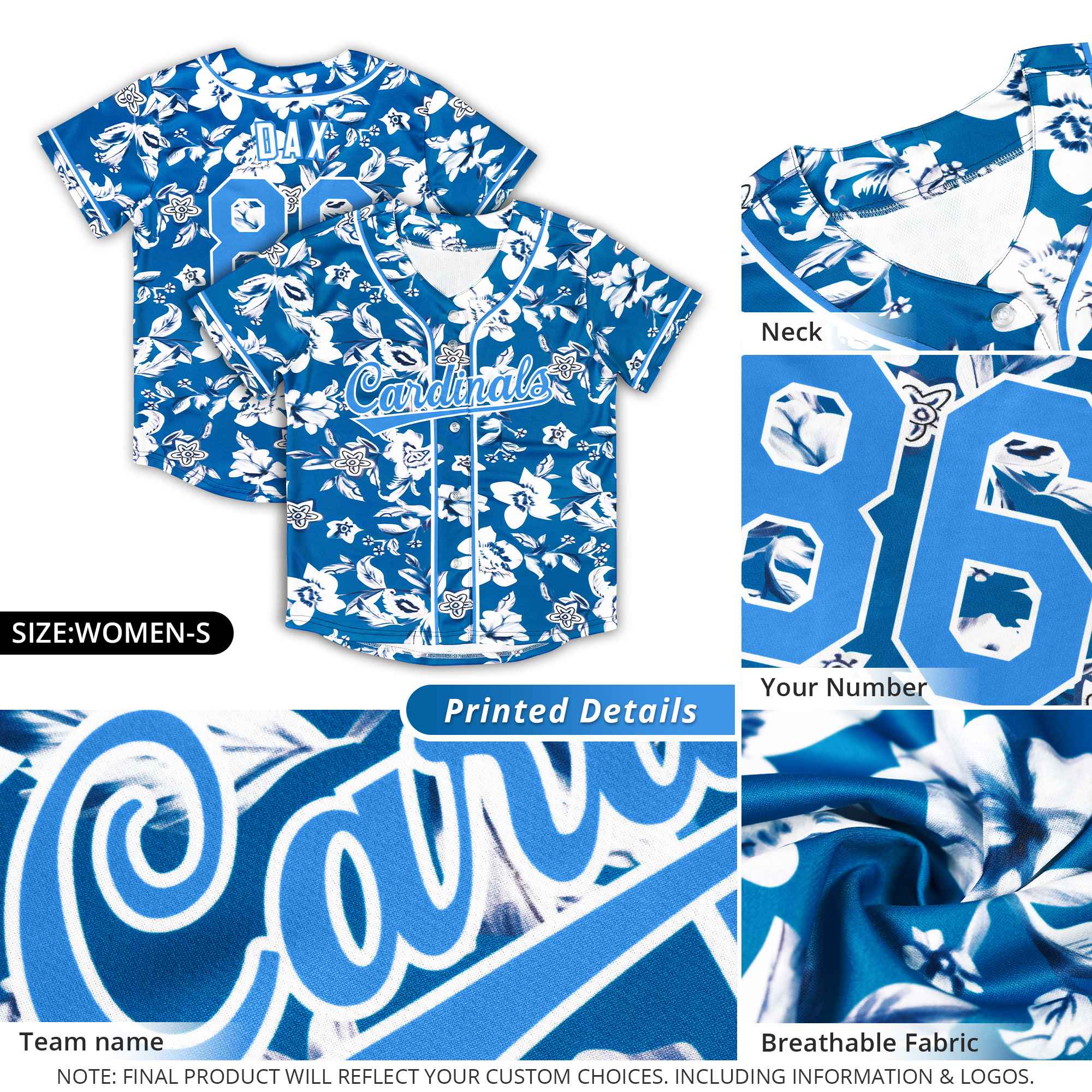 Custom Yellow Kelly Green-White Graffiti Pattern Authentic Flower Baseball Jersey