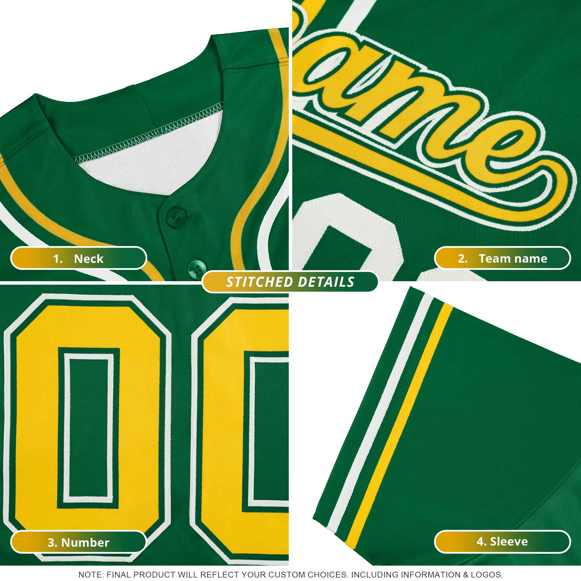 Custom Bright Green Light Red Personalized Symmetrical Gradient Design Authentic Baseball Jersey