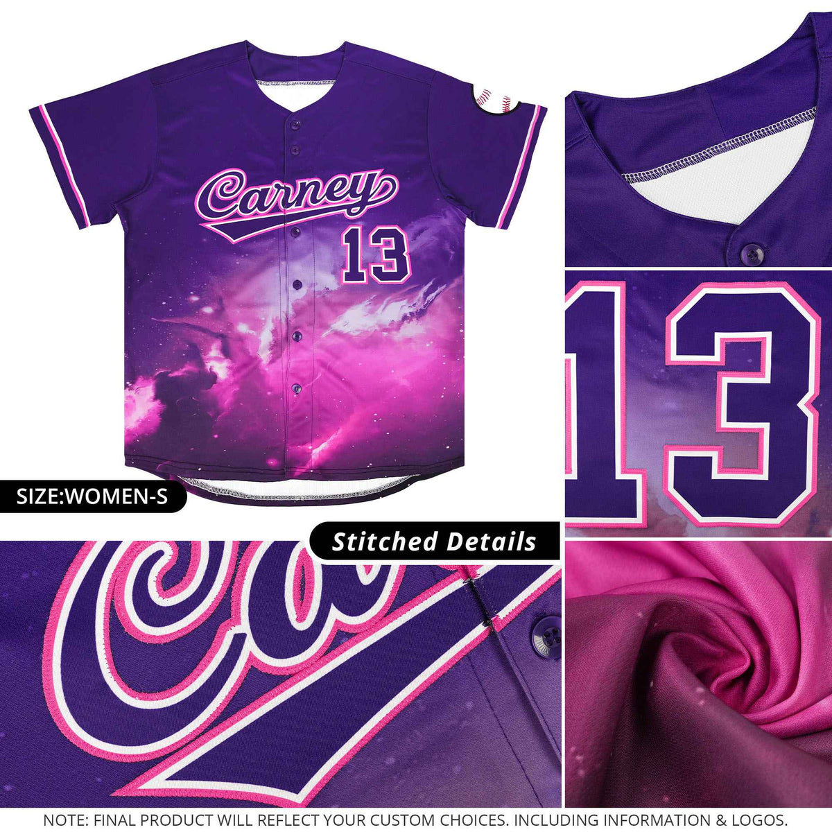 Custom Black Personalized Starburst Pattern Authentic Baseball Jersey
