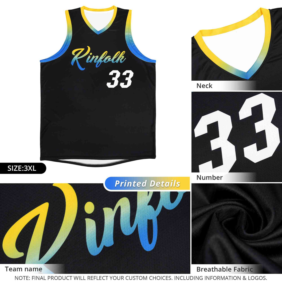 Custom Gold Purple-White Classic Sports Uniform Basketball Jersey