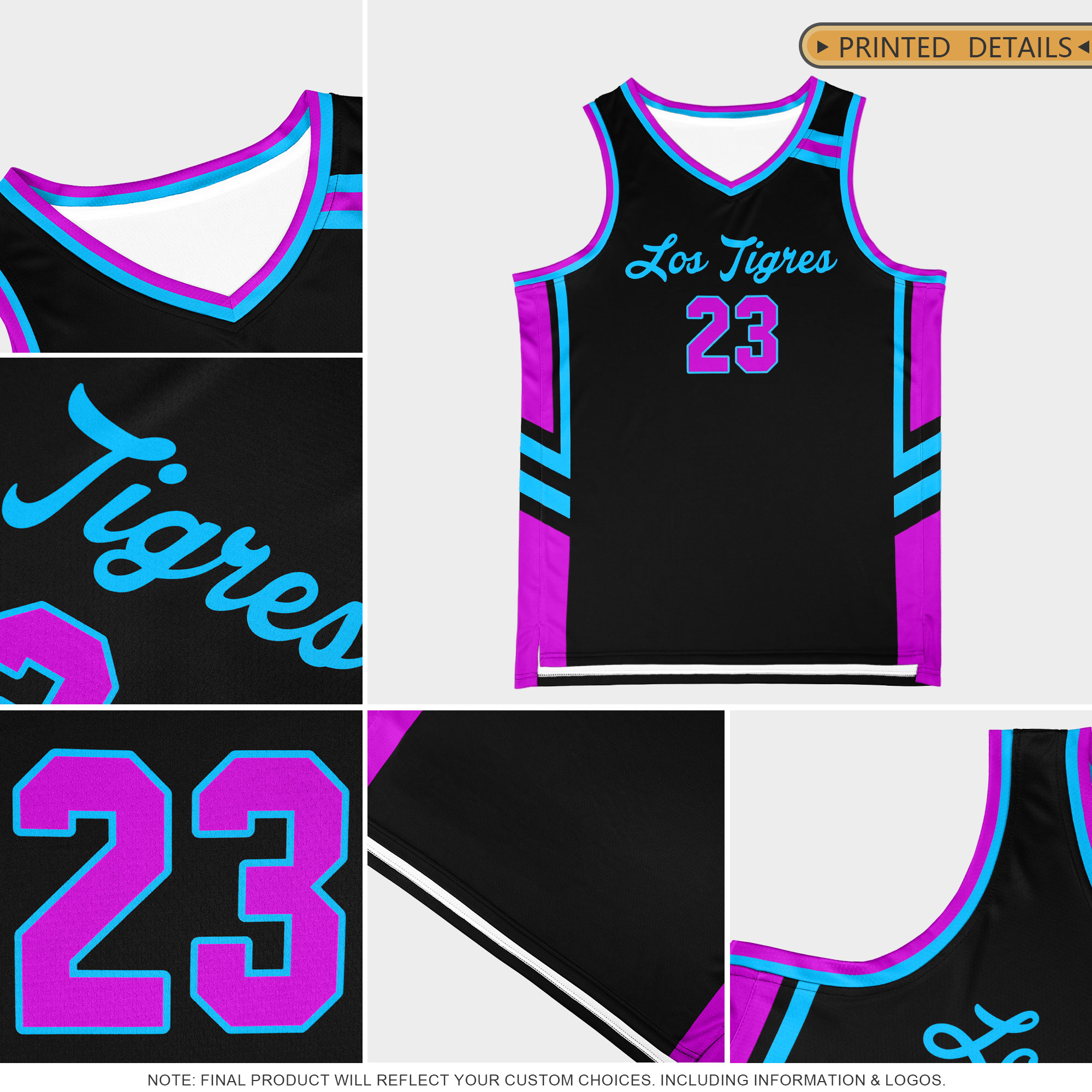 Custom Powder Blue White Pink Classic Tops Mesh Basketball Jersey