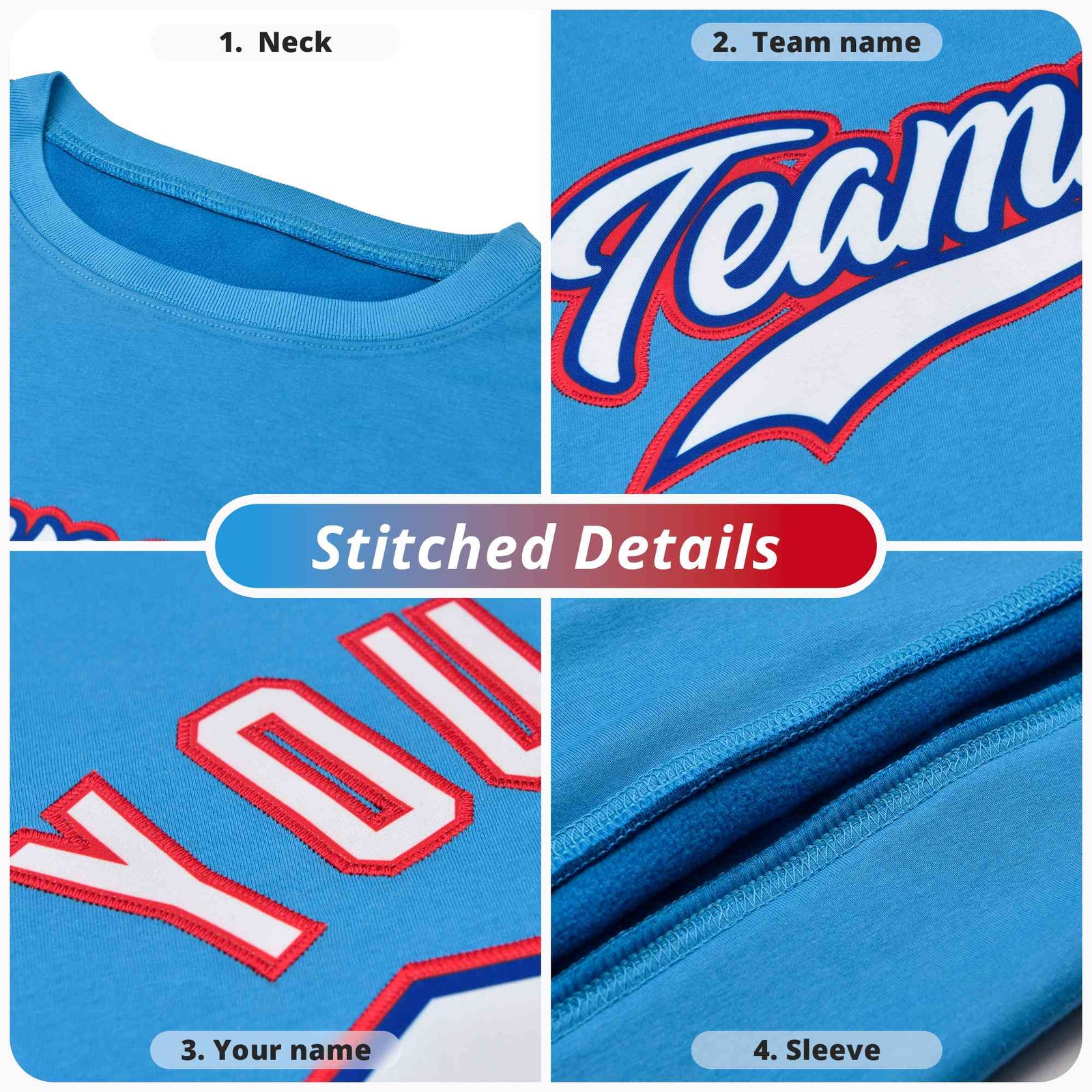 Custom Crimson Classic Style Personalized Uniform Pullover Hoodie