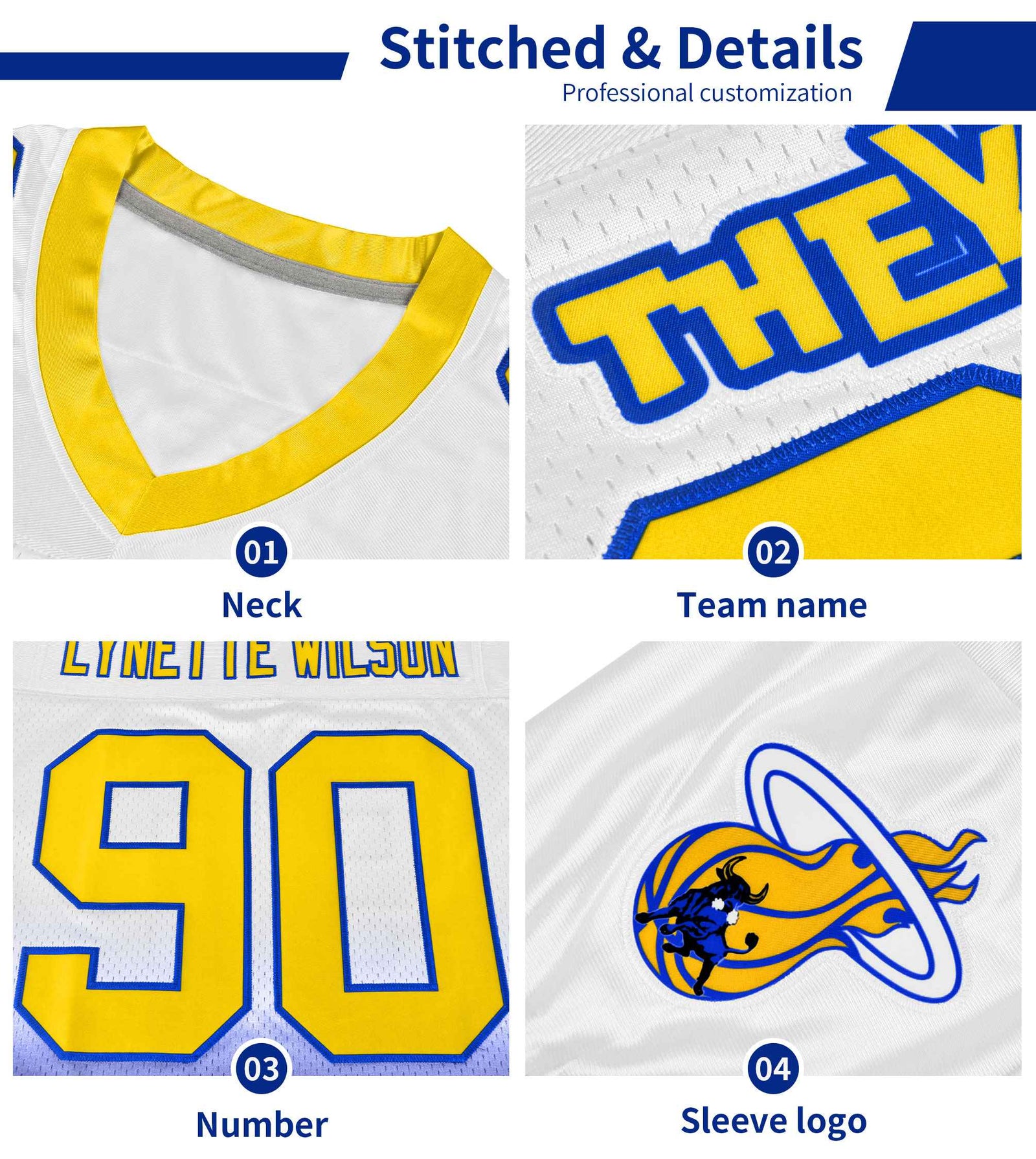 Custom Yellow Black-White Gradient Fashion Outdoor Authentic Football Jersey