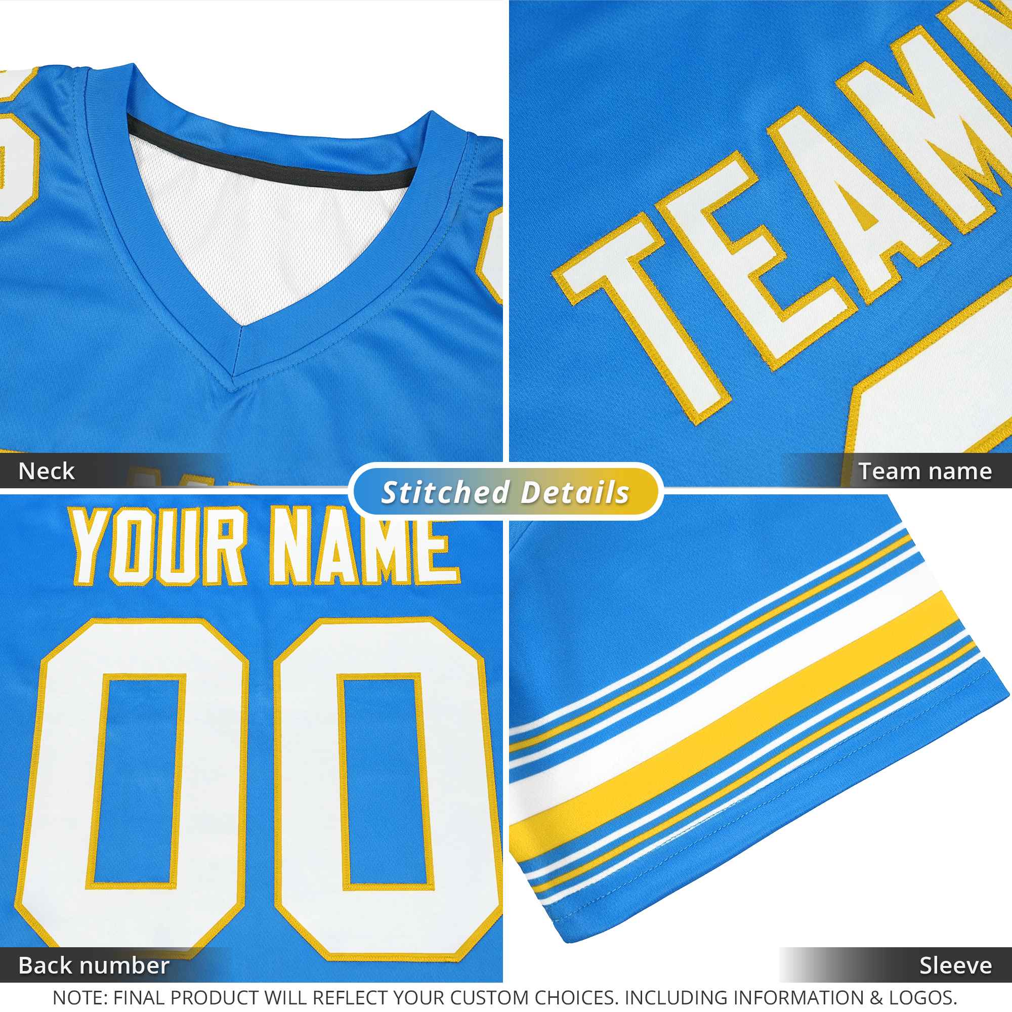 Custom Brown White Retro Personalized Sleeve Line Authentic Football Jersey